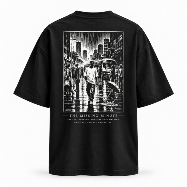 Home exhibit 001 black tee white print back 1080x1350